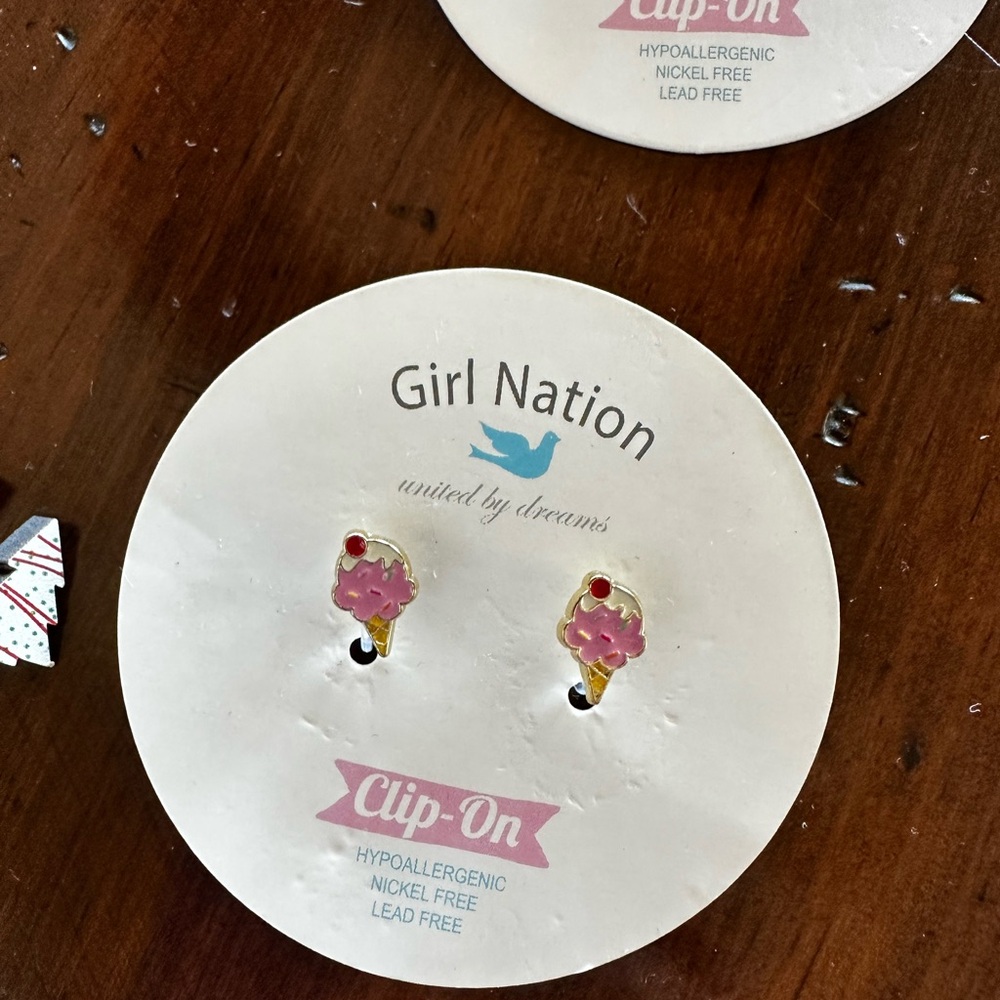 Girl Nation Kids Clip-On Earrings Set - Multicolor - Picture 7 of 9